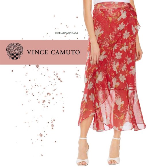 Vince Camuto Dresses & Skirts - Vince Camuto Floral Wrap Skirt - Size 4